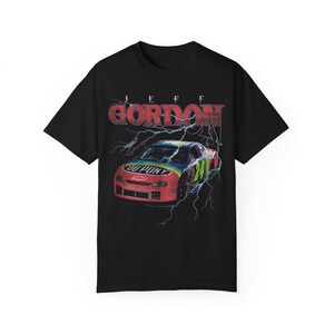 Comfort Colors Jeff Gordon 'Lightning' Vintage Style Unisex T-shirt NASCAR Shirt Gift image 2