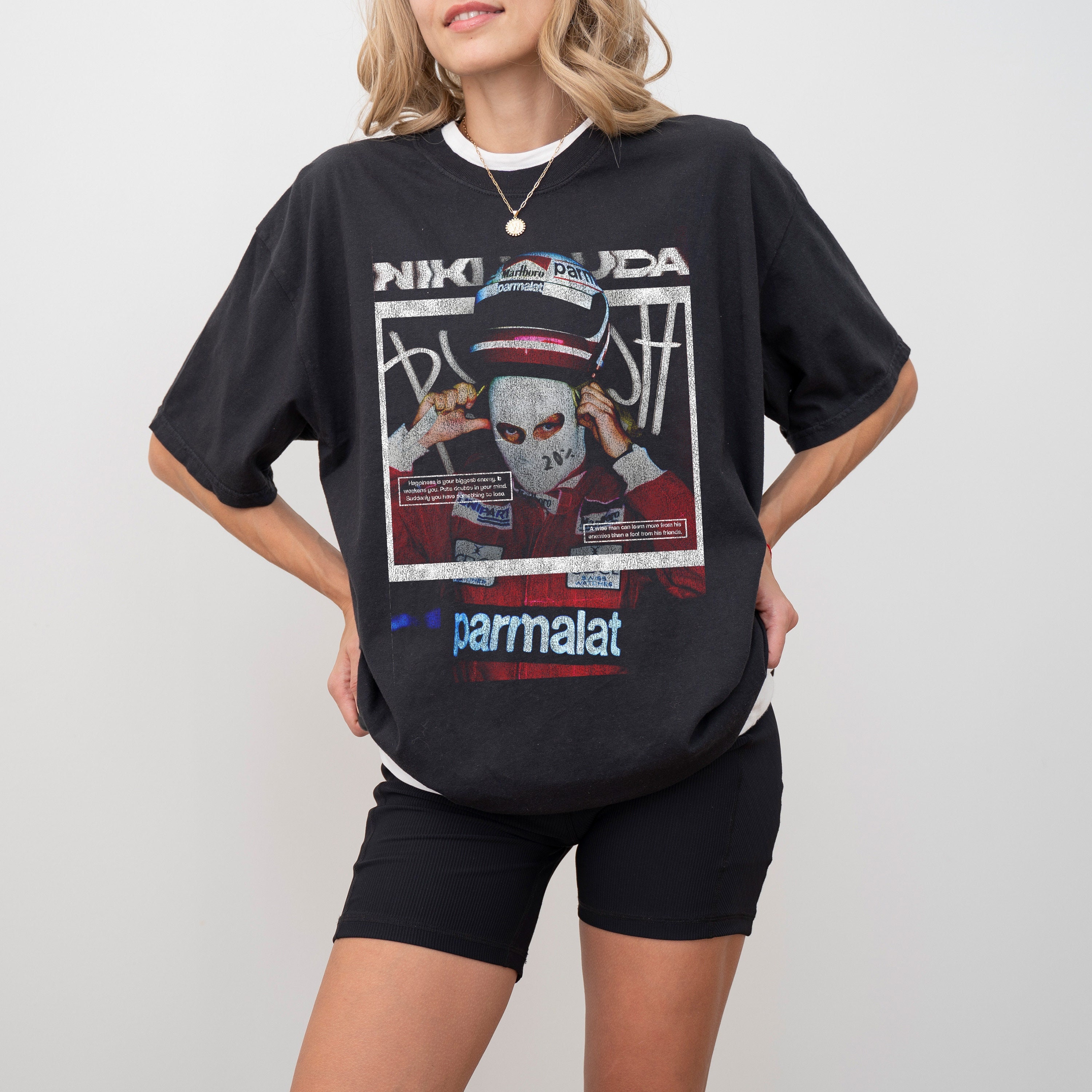 Niki Lauda Graffiti T-shirt, Comfort Colors Vintage F1 Tee - Etsy
