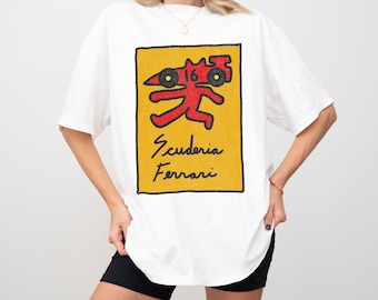 Comfort Colors Ferrari F1 Formula One Scuderia Vintage Style Unisex T-shirt