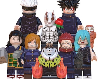 Set of 8/16/24 Jujutsu Kaisen Figures Animé Custom Made Mini Figure - Gojo Megumi Nobara Maki Sukuna Itadori Nanami Cute