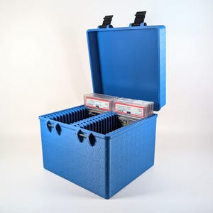 PSA Plattenlager | Für 36 PSA Platten | Geprägtes Sechseck-Muster Sammelkarten Aufbewahrung | Gradierte Karten