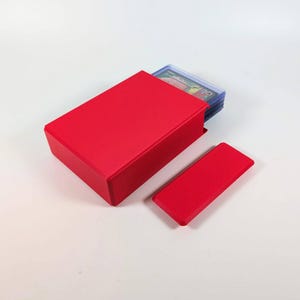Slimline Magnetische Toploader Aufbewahrung | Bietet Platz für 15 Toploader | Zurückhaltend | Ultra tragbare Reisebox | Mehrere Farben |