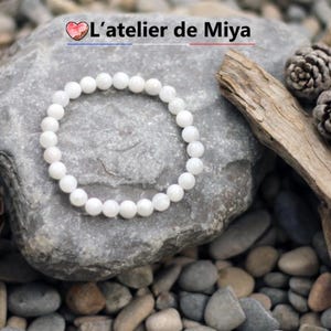 Moonstone Bracelet - Natural Stone - 6 mm