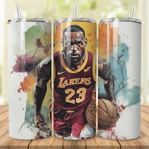 Painting of Lebron Sublimation Designs for for 20 oz Skinny/Straight Tumbler