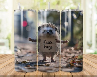 Hedgehog  Funny Tumbler PNG for 20 oz Skinny Tumbler Sublimation Designs