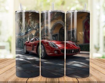 Luxury Sport Car Tumbler Wrap: 20oz Skinny Tumbler Design (PNG Digital Download)