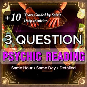 Psychic Readings, by Teresa, 3 Question, Future, Tarot Card, Tarot Readings, Same Hour Reading, Psychic Reader, Love, Spirituality, Reading