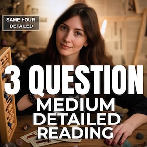 3 Question Tarot and Psychic Reading | Same Hour Answers, Full Spread Reading, Future Love Reading, Accurate Psychic Insights, Love, Career