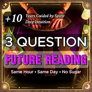 Future* Tarot Readings by Teresa, 3 Question, Tarot Card, Tarot Readings , Tarot Cards Reading, Same Hour Reading, Love, Spirituality