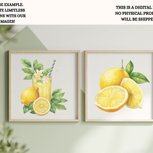 Use case in a frame for Lemon Clipart Bundle