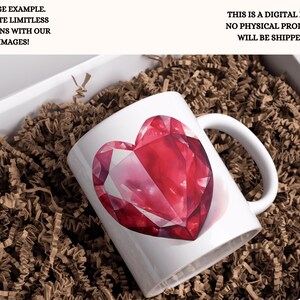 Use case in a mug for All Gemstones Clipart Bundle