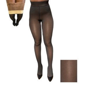 Thick Thighed Women, women's Fleece-lined Tights, Velvet Warm Thermal  Stockings