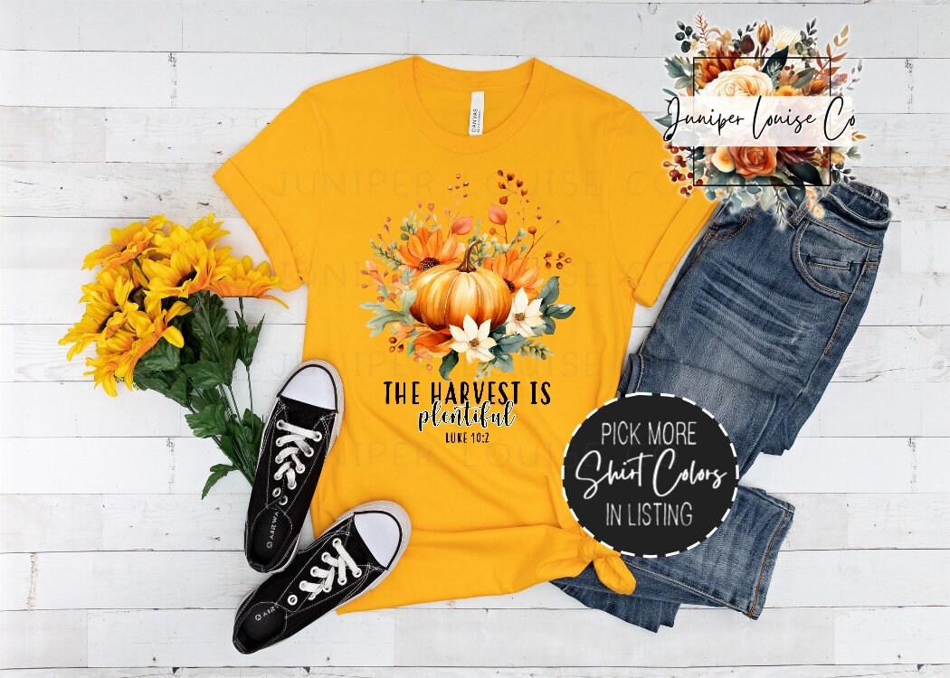 The Harvest is Plentiful Thanksgiving Pumpkin Sweatshirt The Harvest is Plentiful Thanksgiving Pumpkin Sweatshirt