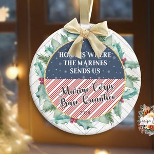 Militärische stück Weihnachtsverzierung, Weihnachtsdekoration, Weihnachtsbaumschmuck, Einzigartige Militärische Geschenkideen, Strumpf Stuffer, US Marine Geschenk