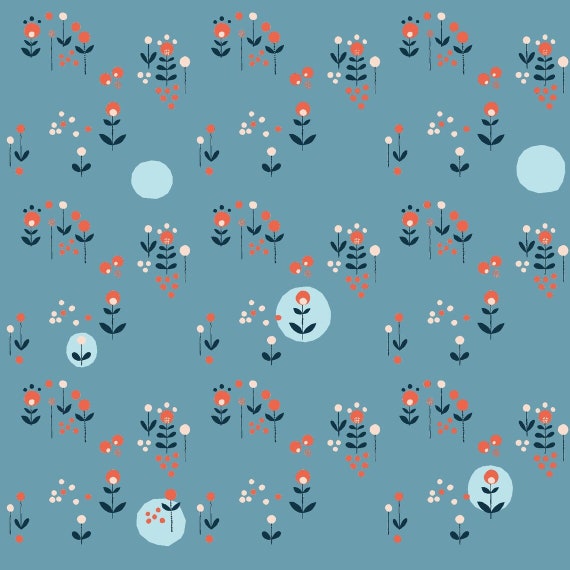 Ridge - Blue - Imprint - Eloise Renouf - Cloud 9 Fabrics - Poplin Ridge - Blue - Imprint - Eloise Renouf - Cloud 9 Fabrics - Poplin