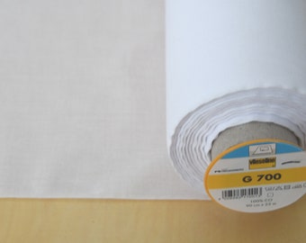 Vlieseline G700 Gewebeeinlage Bügelvlies weiß (10 cm)