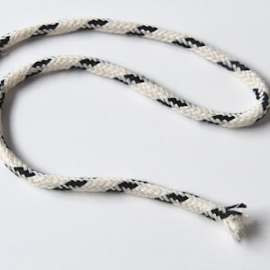 Cotton cord / cord cotton / cord 6 mm natural-black