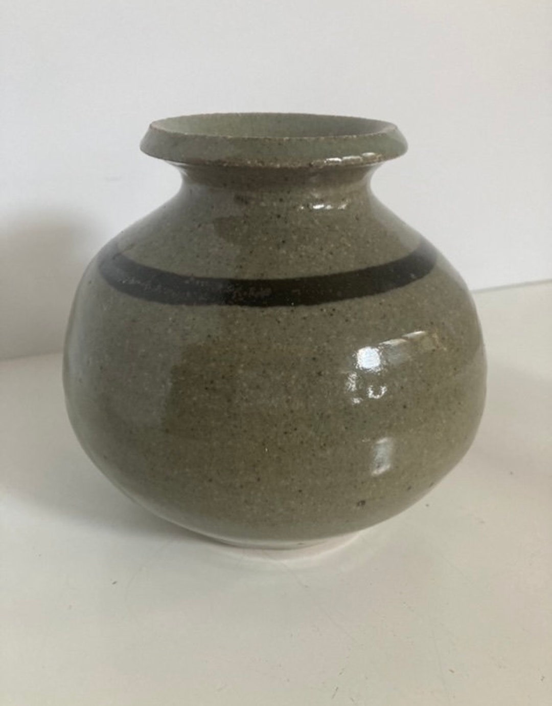Vintage Artist Signed Studio Pottery Vase - Etsy