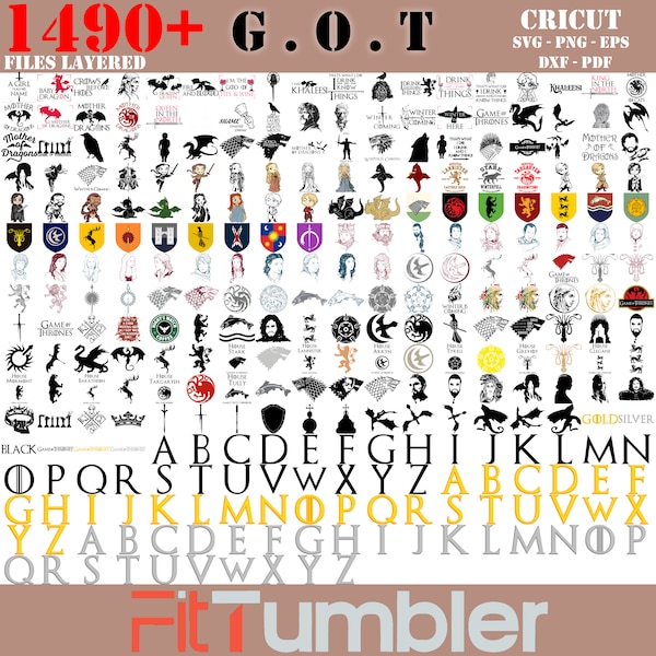 1490 Files Svg Bundle - Layered Design Vector Files - SVG for cricut - PNG, DXF, Svg, Eps