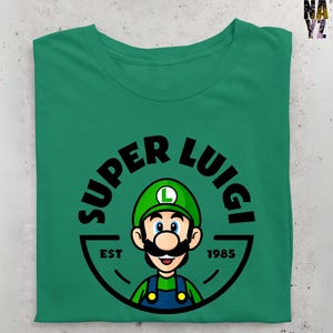Luigi Mario Shirt, Super Mario Family Shirt, Super Mario Character Shirt, Super Mario Birthday Party Shirt, Mario & Friends Party Shirt
