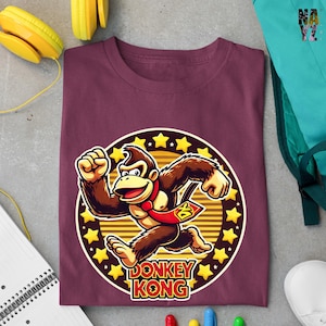 Donkey Kong Mario Shirt, Super Mario Family Shirt, Super Mario Character Shirt, Super Mario Birthday Party Shirt, Mario &Friends Party Shirt
