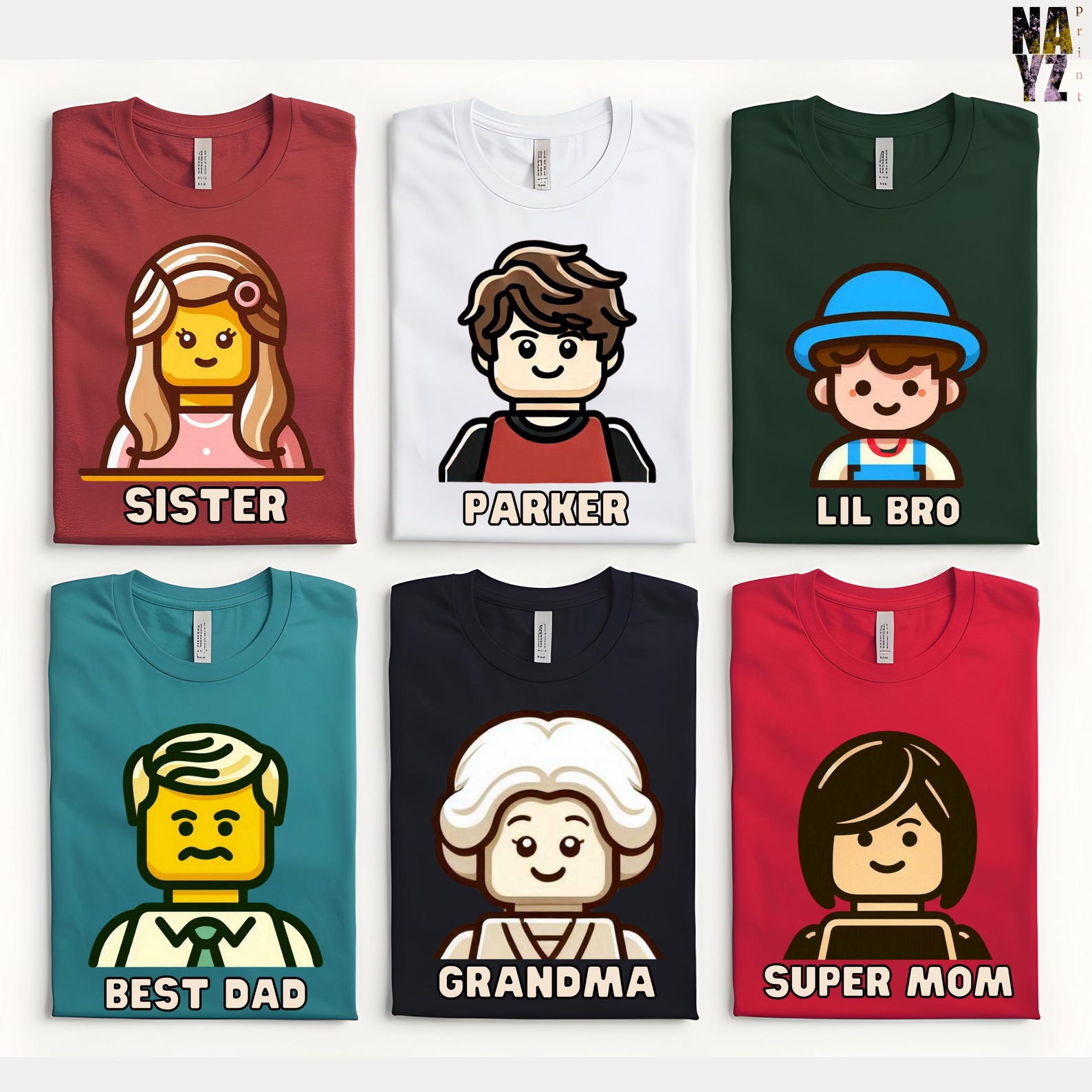 Custom Matching Building Bricks Shirt, Personalized Building Blocks ...
