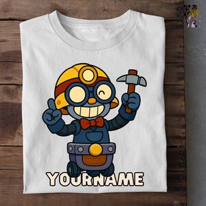 Personalized Brawl Stars Shirt, Brawl Stars Carl Shirt, Brawl Stars Shirt, Born to Brawl Shirt, Brawl Stars Character Shirt, Brawl Stars