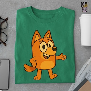Bluey Shirt, Retro Bingo Tee, Cute Bluey Character Shirt, Bluey Rainbow Shirt, Bluey Inspired T-Shirt for Kids and Adults, Bluey Lover Gift
