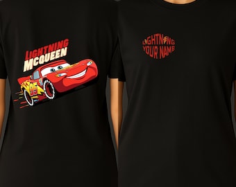 Lightning McQueen Shirt, Personalized Lightning McQueen Shirt, Custom Cars Movie Tee, 95 Race Car Birthday Tee, Personalized Disney Car Tee