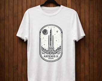 Artemis II Mission T-Shirt, Dark Side of the Moon Tee