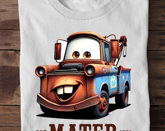 Mater Tow Truck Shirt, Disney Cars Mater Tee, Tow Mater Birthday Shirt, Radiator Springs Shirt, Rusty Truck Cartoon T-Shirt