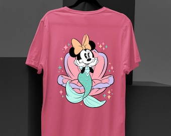 Minnie Mouse Summer Shirt, Disney Mermaid Tee, Cute Minnie Mouse Beach Shirt, Disney Summer Vibes Shirt, Minnie Mouse Vacation Tee