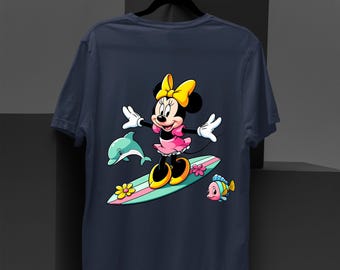 Minnie Mouse Summer Shirt, Disney Mermaid Tee, Cute Minnie Mouse Beach Shirt, Disney Summer Vibes Shirt, Minnie Mouse Vacation Tee