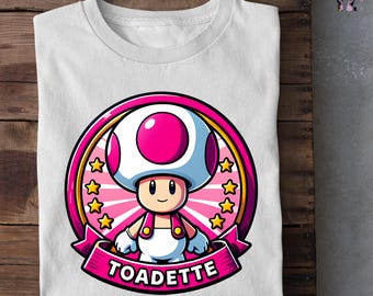 Toadette Mario Shirt: Super Mario Family Tee