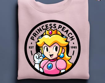 Sudadera de la familia Super Mario, sudadera de la princesa Peach, sudadera con capucha del personaje Super Mario, sudadera de fiesta de cumpleaños de Super Mario, fiesta de Mario y sus amigos