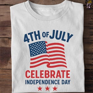 4th of July Shirt, Retro USA Tee, Patriotic T-Shirt, Coquette Bow Top, Summer BBQ Outfit, American Flag Tee, Retro USA Flag Shirt