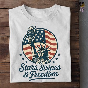 4th of July Shirt, Retro USA Tee, Patriotic T-Shirt, Coquette Bow Top, Summer BBQ Outfit, American Flag Tee, Retro USA Flag Shirt