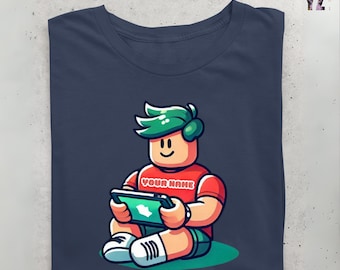 Custom Roblox  Gamer Shirt, Personalized Roblox Shirt, Roblox Girl Shirt, Roblox Inspired Shirt, Video Game Shirt, Roblox Shirt For Kids