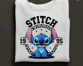 Stitch Sweatshirt, Stitch Hoodie, Cute Stitch Sweatshirt, Disney Stitch Sweatshirt, Disney Trip Shirt, Stitch Ohana Sweat, Stitch & Lilo Tee