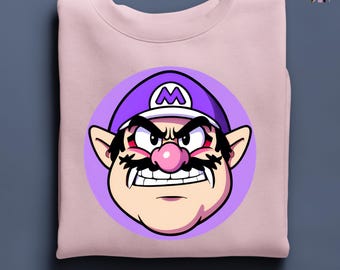 Super Mario Family Sweat, Wario Sweatshirt, Super Mario Character Hoodie, Super Mario Birthday Party Sweatshirt, Mario & Friends Party Sweat