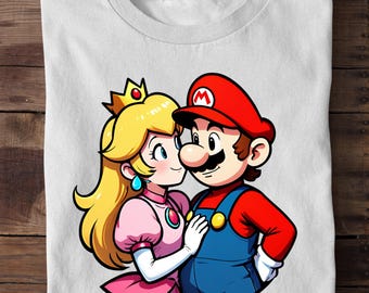 Super Mario Shirt, Princess Peach Tee, Mario Lovers Shirt, Super Mario Family Shirt, Super Mario Character Shirt, Super Mario Party Shirt