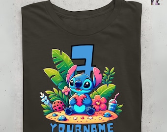 Custom Stitch Birthday Shirt, Disney Birthday Boy Shirt, Personalized Stitch Birthday Girl Shirt, Birthday Gift, In my Birthday Era Tee