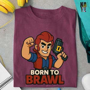 Brawl Stars Colt Shirt, Brawl Stars Shirt, Born to Brawl Shirt, Brawl Stars Character Shirt, Brawl Stars Gift Idea, Brawl Stars Fan Gift