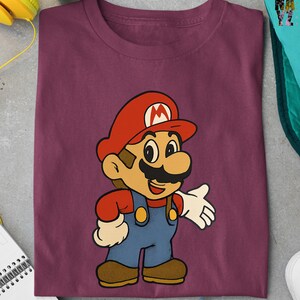 Retro Super Mario Shirt, Super Mario Family Shirt, Super Mario Character Shirt, Mario Birthday Party Shirt, Mario & Friends Party Shirt