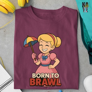 Brawl Stars Piper  Shirt, Brawl Stars Shirt, Born to Brawl Shirt, Brawl Stars Character Shirt, Brawl Stars Gift Idea, Brawl Stars Fan Gift