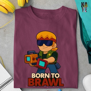 Brawl Stars Buster Shirt, Brawl Stars Shirt, Born to Brawl Shirt, Brawl Stars Character Shirt, Brawl Stars Gift Idea, Brawl Stars Fan Gift