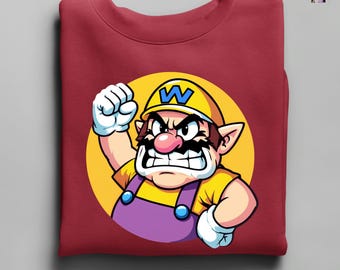 Super Mario Family Sweat, Wario Sweatshirt, Super Mario Character Hoodie, Super Mario Birthday Party Sweatshirt, Mario & Friends Party Sweat
