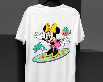 Minnie Mouse Summer Shirt, Disney Mermaid Tee, Cute Minnie Mouse Beach Shirt, Disney Summer Vibes Shirt, Minnie Mouse Vacation Tee