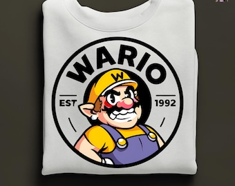 Super Mario Family Sweat, Wario Sweatshirt, Super Mario Character Hoodie, Super Mario Birthday Party Sweatshirt, Mario & Friends Party Sweat