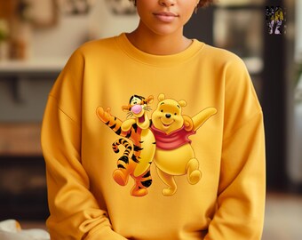 Pooh Bear and Tigger Best Friends Sweatshirt, Disney Winnie The Pooh Sweatshirt, Disney Family Sweatshirt, Winnie The Pooh Sweatshirt